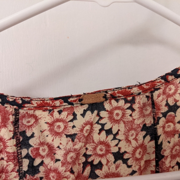 Free People Floral Mini Dress S - Picture 6 of 6